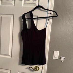 lululemon athletica Black One Shoulder Tank Top